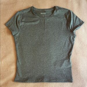 Hollister Gray Fitted Short Sleeve T-Shirt